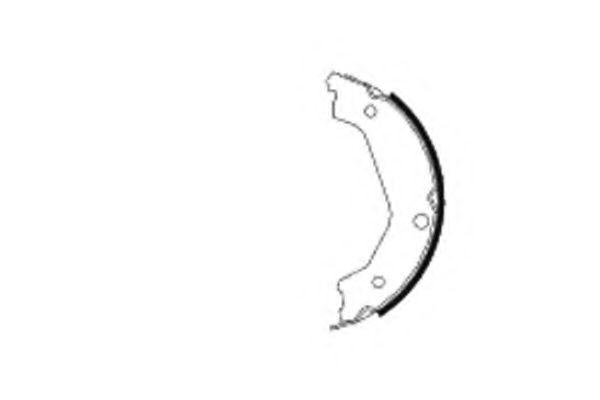 Тормозные колодки барабанные BEHR/HELLA 8DA 355 050-681