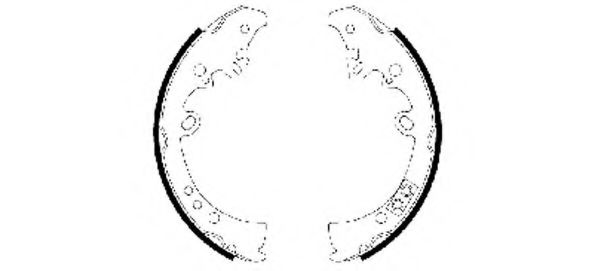 Тормозные колодки барабанные BEHR/HELLA 8DB 355 003-011