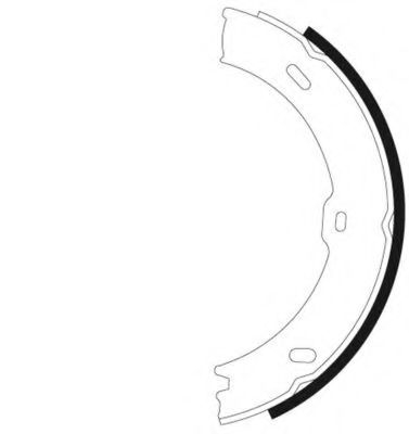 Тормозные колодки барабанные BEHR/HELLA 8DA 355 050-761