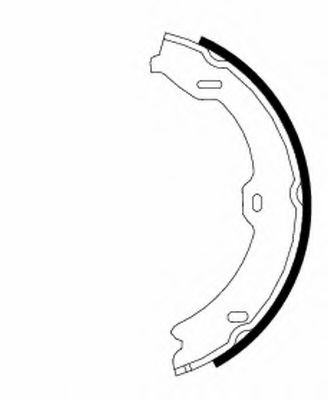 Тормозные колодки барабанные BEHR/HELLA 8DA 355 050-781