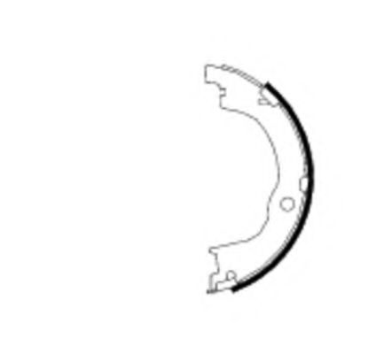 Тормозные колодки барабанные BEHR/HELLA 8DA 355 050-791