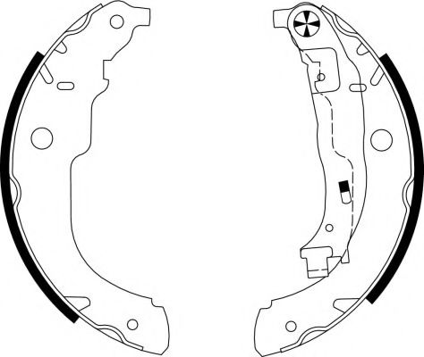 Тормозные колодки барабанные BEHR/HELLA 8DB 355 003-031