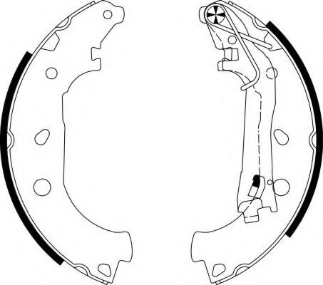 Тормозные колодки барабанные BEHR/HELLA 8DB 355 003-051