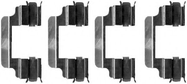 Скобы тормозных колодок BEHR/HELLA 8DZ 355 202-711