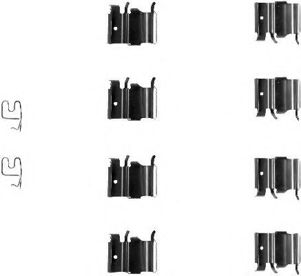 Скобы тормозных колодок BEHR/HELLA 8DZ 355 202-771