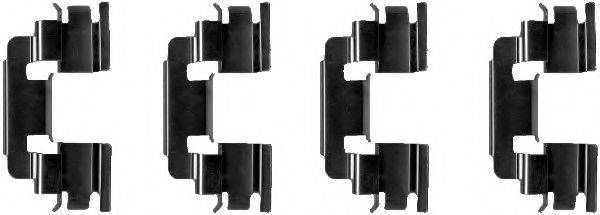 Скобы тормозных колодок BEHR/HELLA 8DZ 355 202-811