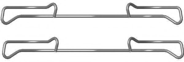 комплект принадлежностей, тормозной суппорт BEHR/HELLA 8DZ 355 201-371