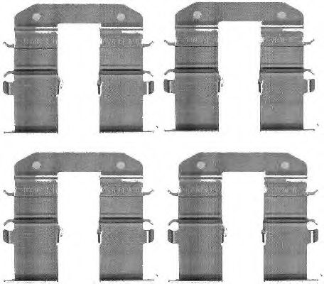 Скобы тормозных колодок BEHR/HELLA 8DZ 355 203-351
