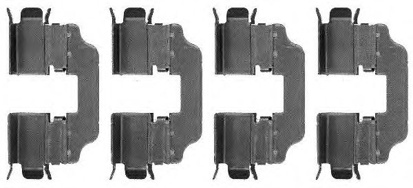 Скобы тормозных колодок BEHR/HELLA 8DZ 355 203-411
