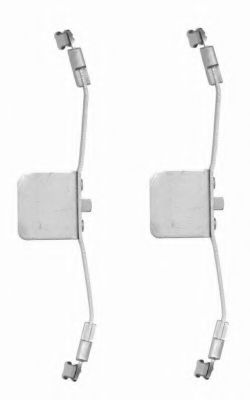 комплект принадлежностей, тормозной суппорт BEHR/HELLA 8DZ 355 201-471
