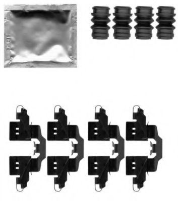 Скобы тормозных колодок BEHR/HELLA 8DZ 355 203-881