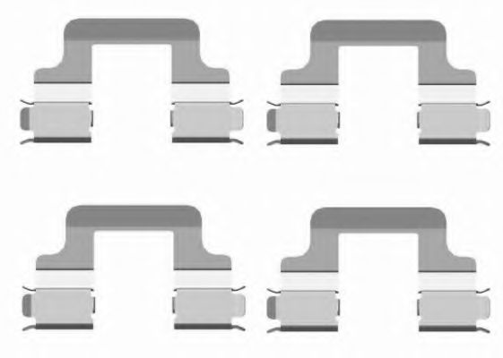 Скобы тормозных колодок BEHR/HELLA 8DZ 355 204-101