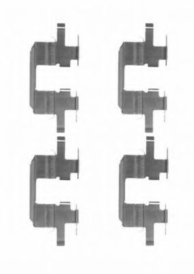 Скобы тормозных колодок BEHR/HELLA 8DZ 355 204-151