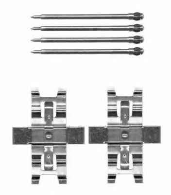 Скобы тормозных колодок BEHR/HELLA 8DZ 355 204-321
