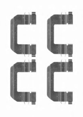 Скобы тормозных колодок BEHR/HELLA 8DZ 355 204-391