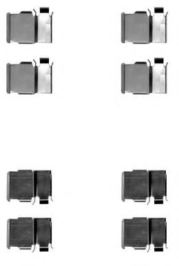 Скобы тормозных колодок BEHR/HELLA 8DZ 355 204-421
