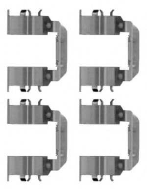 Скобы тормозных колодок BEHR/HELLA 8DZ 355 204-751