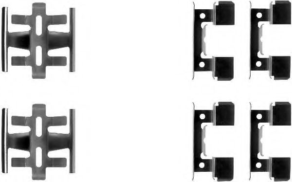 Скобы тормозных колодок BEHR/HELLA 8DZ 355 204-871