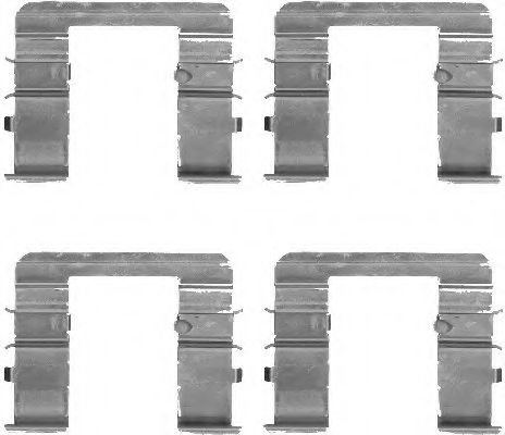 Скобы тормозных колодок BEHR/HELLA 8DZ 355 205-061