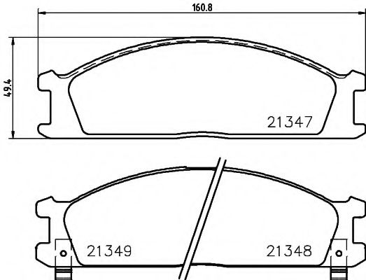 Тормозные колодки BEHR/HELLA 8DB 355 005-651