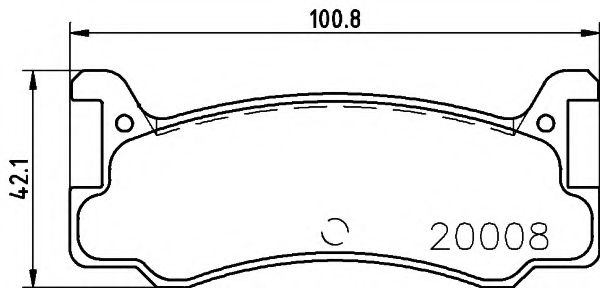 Тормозные колодки BEHR/HELLA 8DB 355 005-701