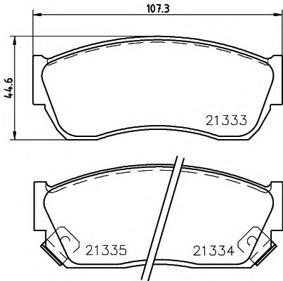 Тормозные колодки BEHR/HELLA 8DB 355 005-711