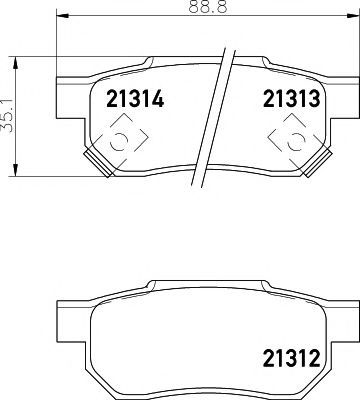 Тормозные колодки BEHR/HELLA 8DB 355 005-731