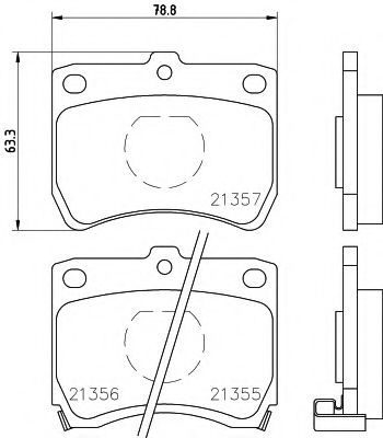Тормозные колодки BEHR/HELLA 8DB 355 005-741