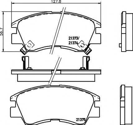Тормозные колодки BEHR/HELLA 8DB 355 005-781