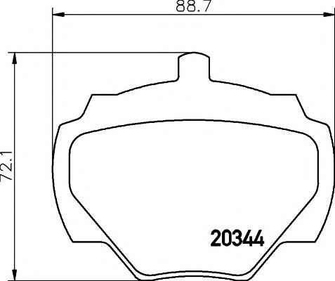 Тормозные колодки BEHR/HELLA 8DB 355 005-791