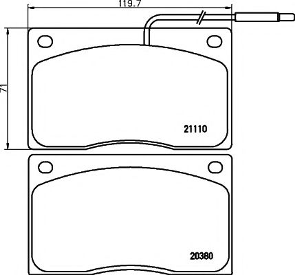 Тормозные колодки BEHR/HELLA 8DB 355 005-931