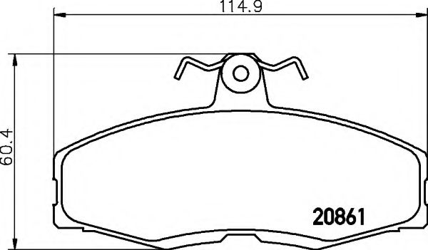 Тормозные колодки BEHR/HELLA 8DB 355 005-941