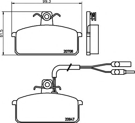 Тормозные колодки BEHR/HELLA 8DB 355 005-981