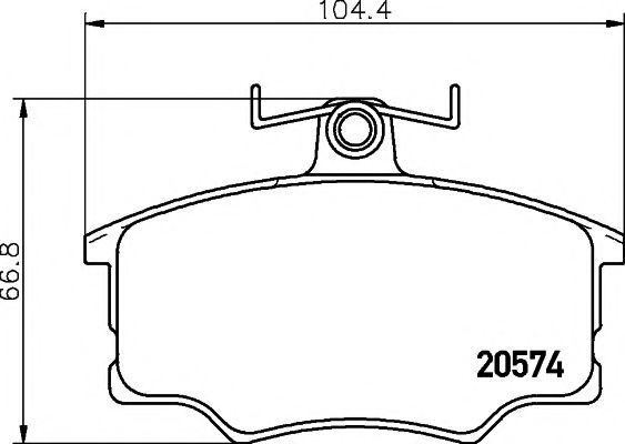 Тормозные колодки BEHR/HELLA 8DB 355 006-021