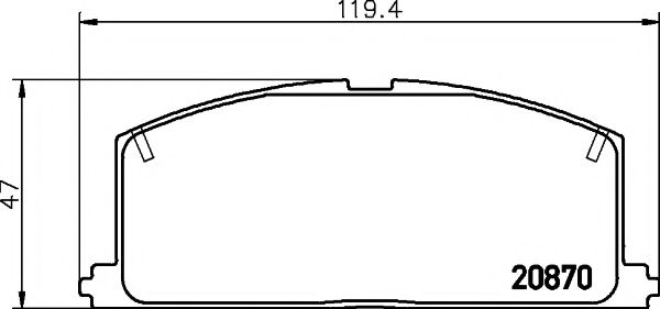 Тормозные колодки BEHR/HELLA 8DB 355 006-091