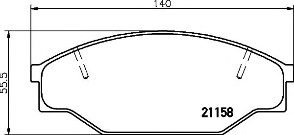 Тормозные колодки BEHR/HELLA 8DB 355 006-121