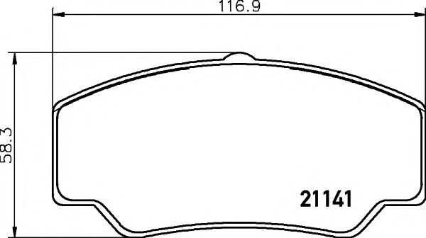 Тормозные колодки BEHR/HELLA 8DB 355 006-151
