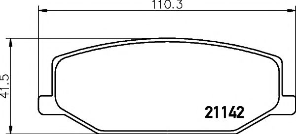 Тормозные колодки BEHR/HELLA 8DB 355 006-161
