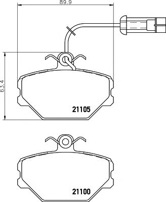 Тормозные колодки BEHR/HELLA 8DB 355 006-191