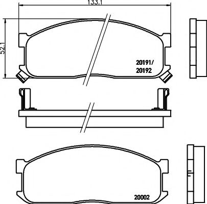 Тормозные колодки BEHR/HELLA 8DB 355 006-211