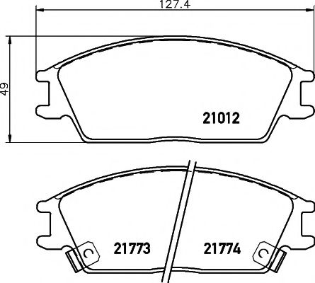Тормозные колодки BEHR/HELLA 8DB 355 006-271