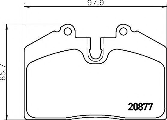 Тормозные колодки BEHR/HELLA 8DB 355 006-351