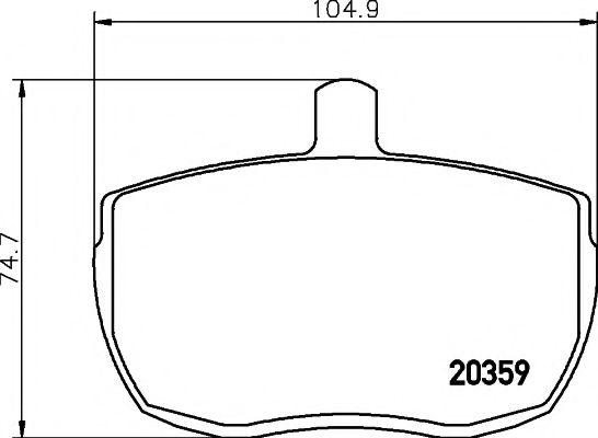 Тормозные колодки BEHR/HELLA 8DB 355 006-361
