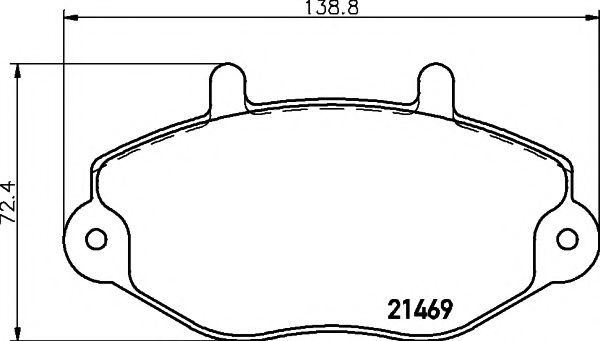 Тормозные колодки BEHR/HELLA 8DB 355 019-381