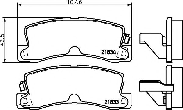Тормозные колодки BEHR/HELLA 8DB 355 006-431