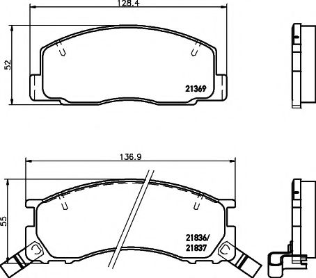 Тормозные колодки BEHR/HELLA 8DB 355 006-451