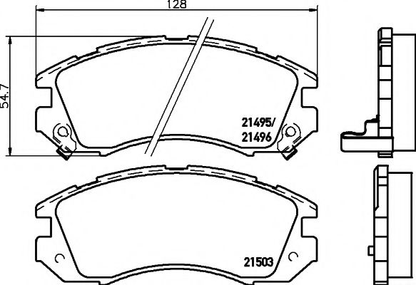 Тормозные колодки BEHR/HELLA 8DB 355 006-461