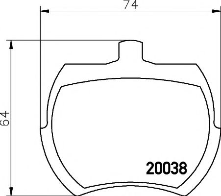 Тормозные колодки BEHR/HELLA 8DB 355 007-081