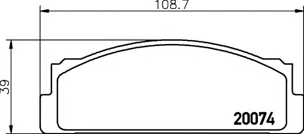 Тормозные колодки BEHR/HELLA 8DB 355 007-101
