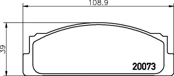 Тормозные колодки BEHR/HELLA 8DB 355 007-111